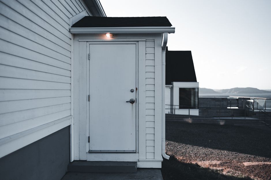 Residential siding installation on completed project