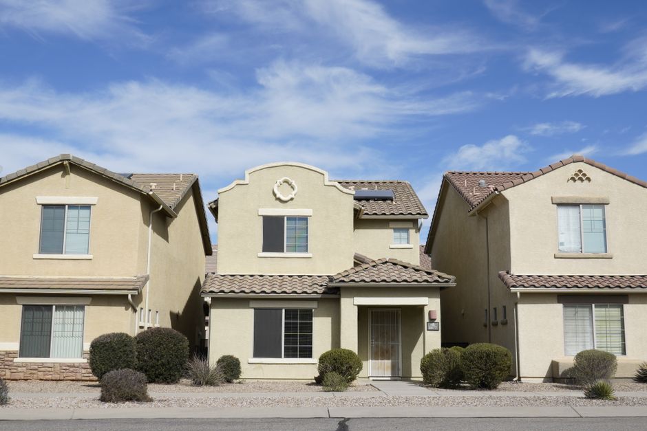 Suburban neighborhood homes