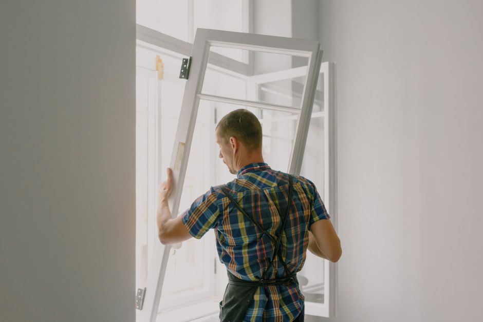 Window installation on residential home